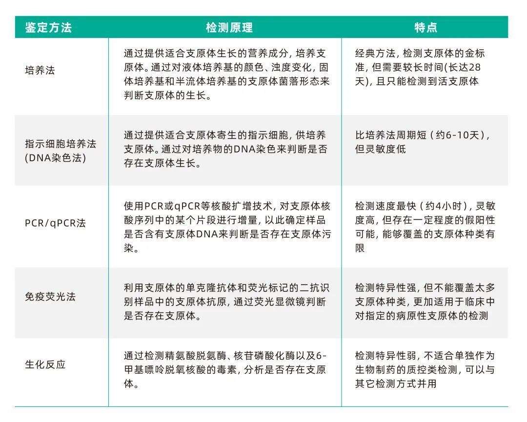 常見(jiàn)的支原體檢測(cè)方法